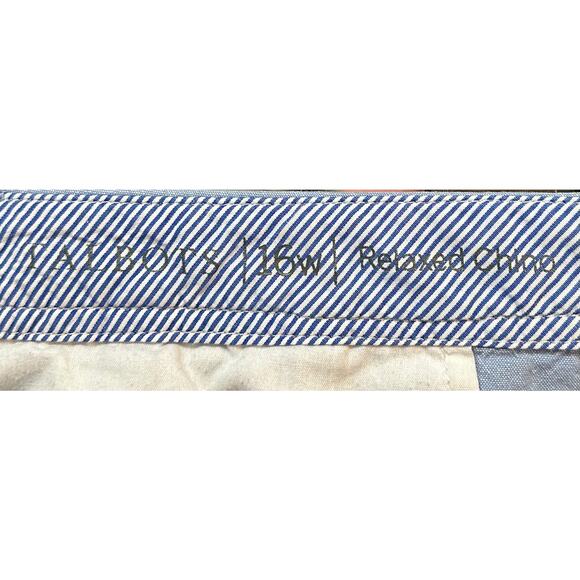 Talbots Relaxed Chino Pants Classic Chambray Blue Plus Size 16W - Picture 8 of 8